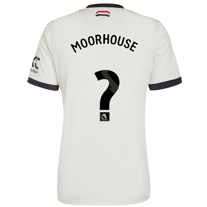 Danxen Niño Camiseta Jack Moorhouse #0 Blanquecino Equipación Tercera 2024/25 La Camisa