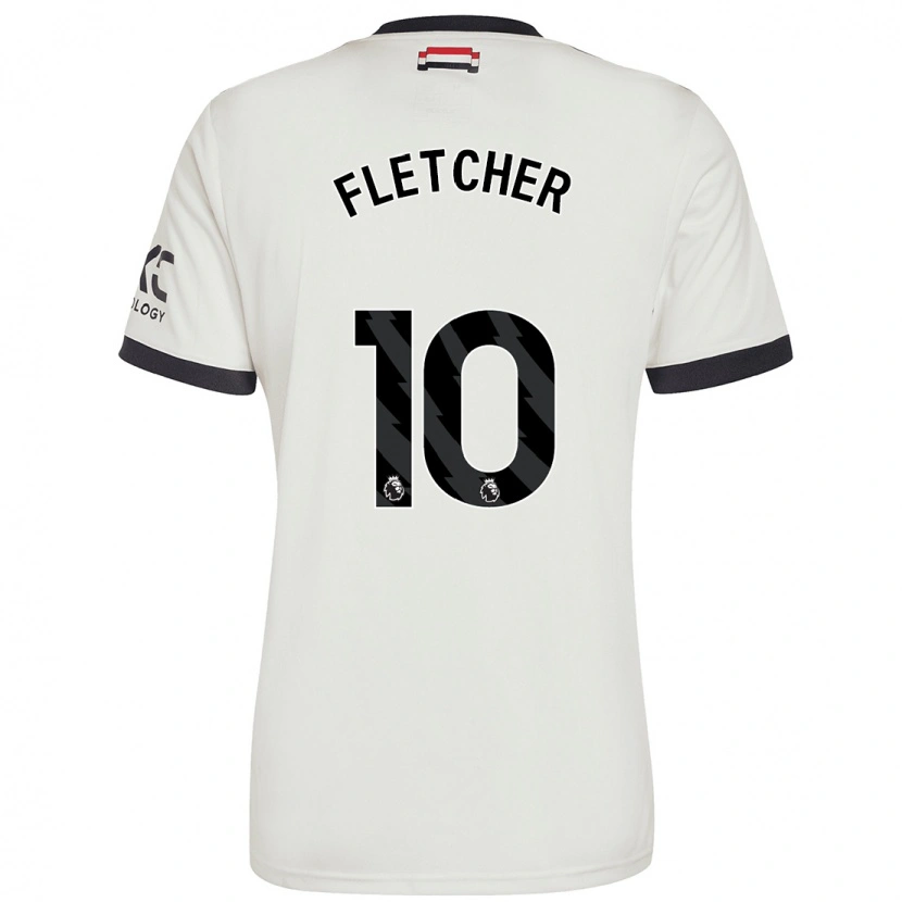 Danxen Niño Camiseta Jack Fletcher #10 Blanquecino Equipación Tercera 2024/25 La Camisa