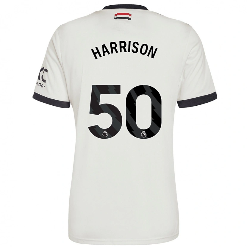 Danxen Niño Camiseta Elyh Harrison #50 Blanquecino Equipación Tercera 2024/25 La Camisa