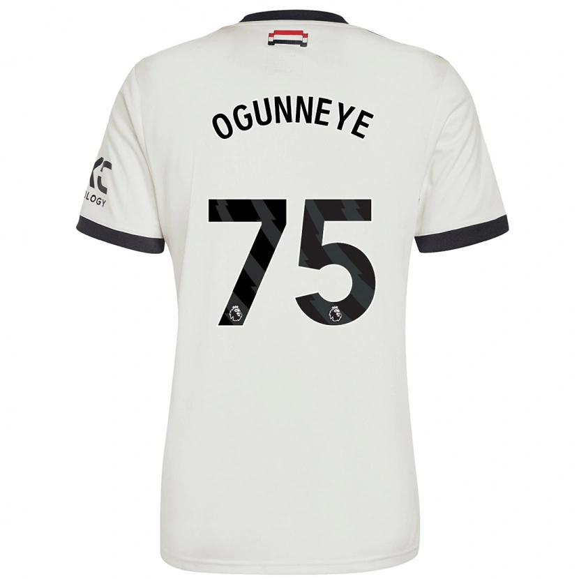 Danxen Niño Camiseta Habeeb Ogunneye #75 Blanquecino Equipación Tercera 2024/25 La Camisa