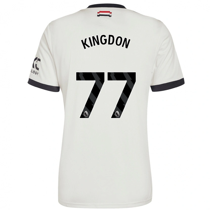 Danxen Niño Camiseta Jack Kingdon #77 Blanquecino Equipación Tercera 2024/25 La Camisa