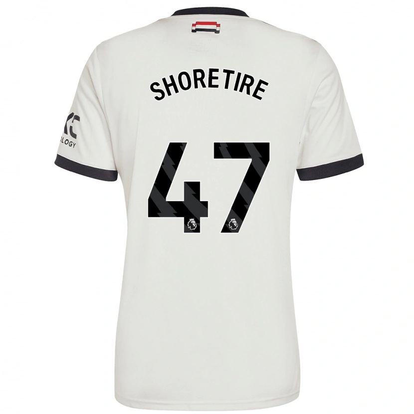 Danxen Niño Camiseta Shola Shoretire #47 Blanquecino Equipación Tercera 2024/25 La Camisa