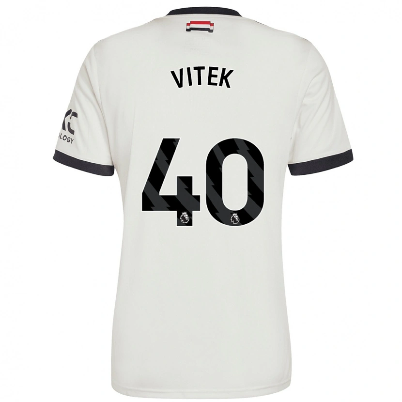 Danxen Niño Camiseta Radek Vitek #40 Blanquecino Equipación Tercera 2024/25 La Camisa