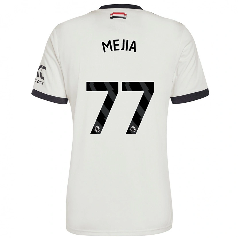 Danxen Niño Camiseta Mateo Mejia #77 Blanquecino Equipación Tercera 2024/25 La Camisa