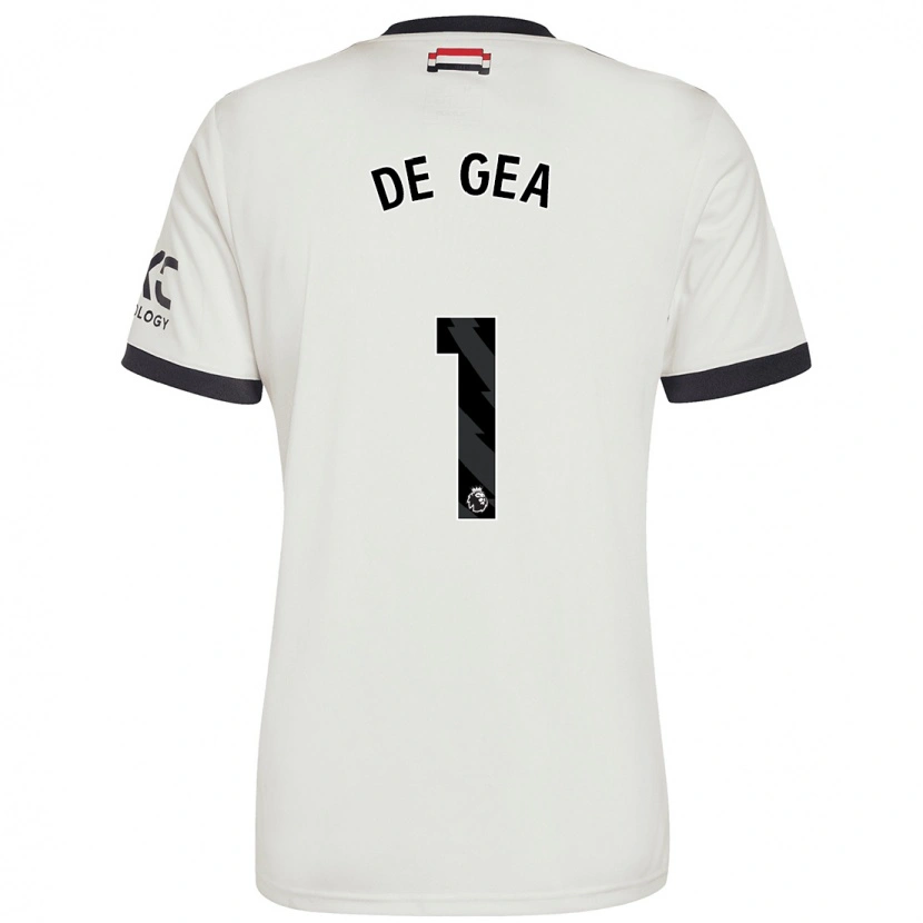 Danxen Niño Camiseta David De Gea #1 Blanquecino Equipación Tercera 2024/25 La Camisa