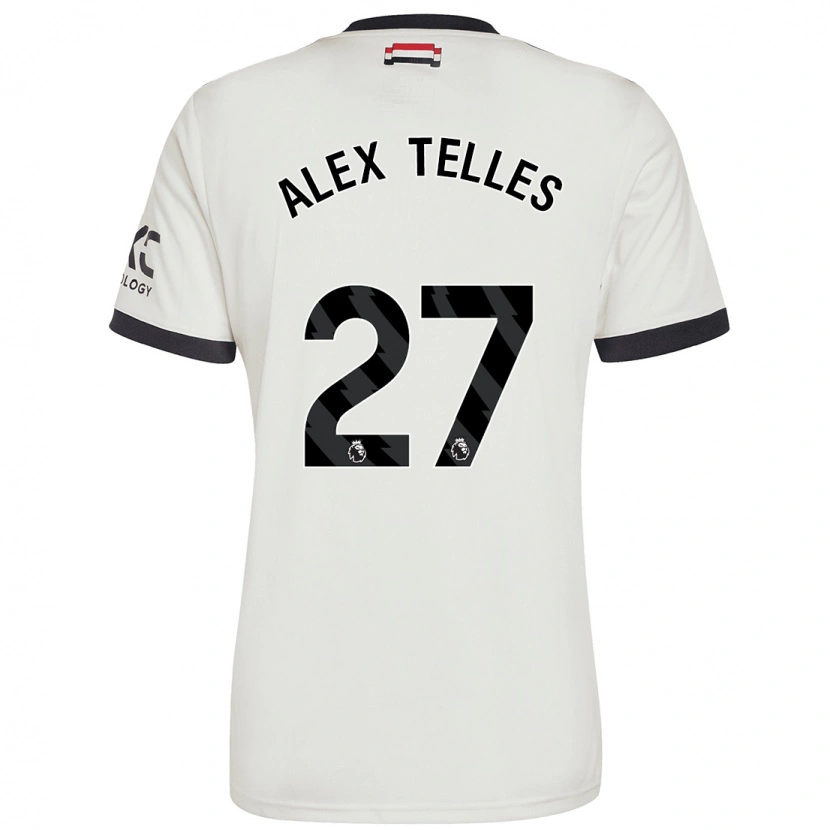 Danxen Niño Camiseta Alex Nicolao Telles #27 Blanquecino Equipación Tercera 2024/25 La Camisa