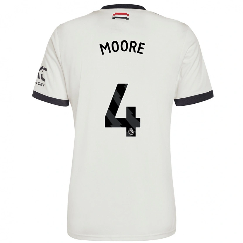 Danxen Niño Camiseta Jade Moore #4 Blanquecino Equipación Tercera 2024/25 La Camisa