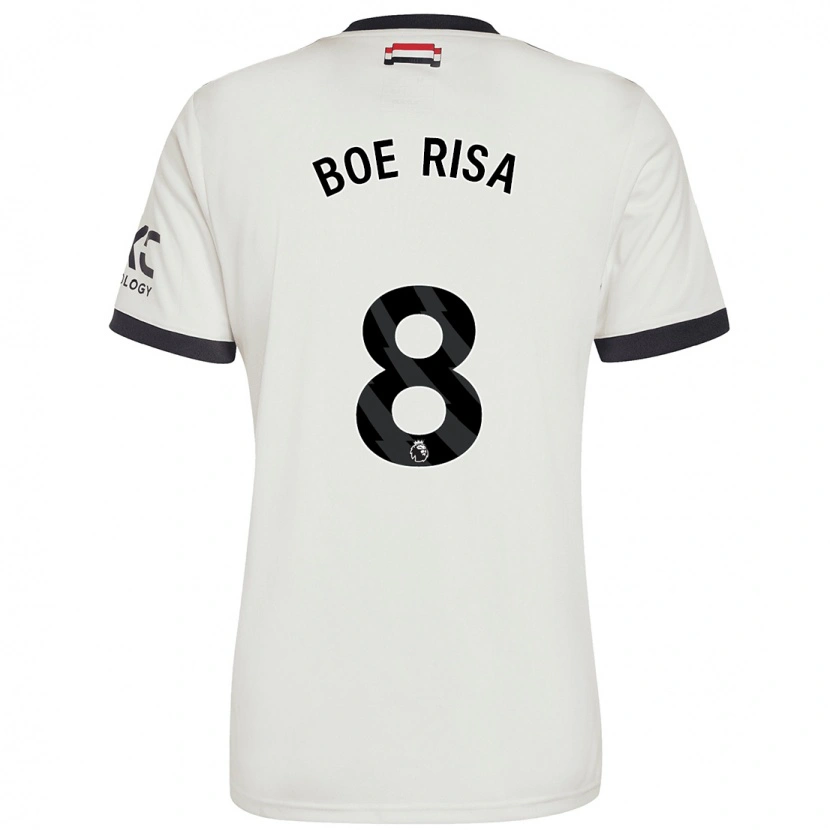 Danxen Niño Camiseta Vilde Boe Risa #8 Blanquecino Equipación Tercera 2024/25 La Camisa