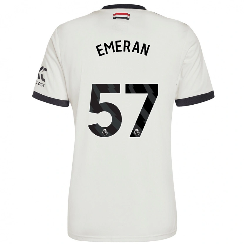 Danxen Niño Camiseta Noam Emeran #57 Blanquecino Equipación Tercera 2024/25 La Camisa