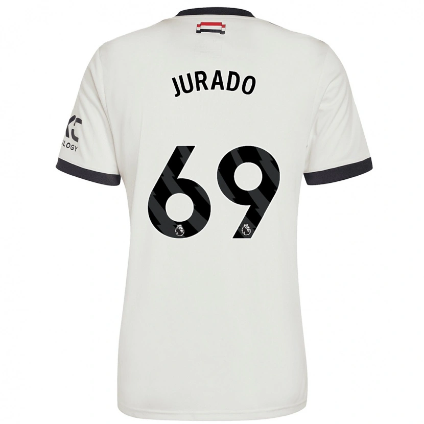 Danxen Niño Camiseta Marc Jurado #69 Blanquecino Equipación Tercera 2024/25 La Camisa