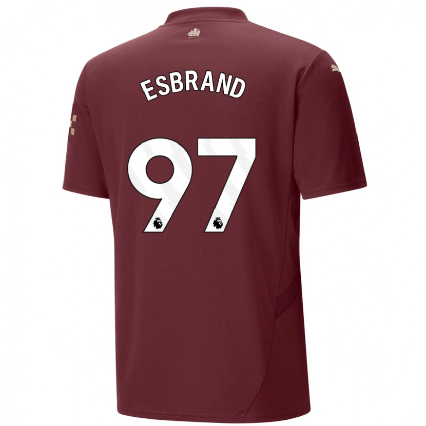 Danxen Niño Camiseta Josh Wilson-Esbrand #97 Granate Equipación Tercera 2024/25 La Camisa