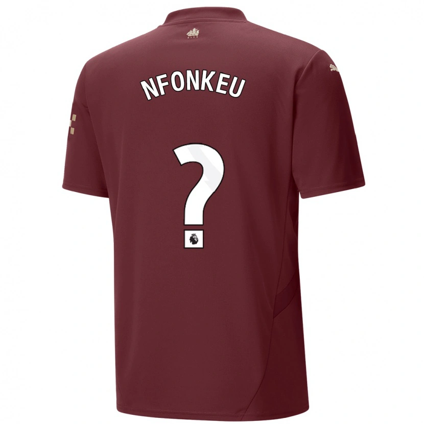 Danxen Niño Camiseta Brooklyn Nfonkeu #0 Granate Equipación Tercera 2024/25 La Camisa