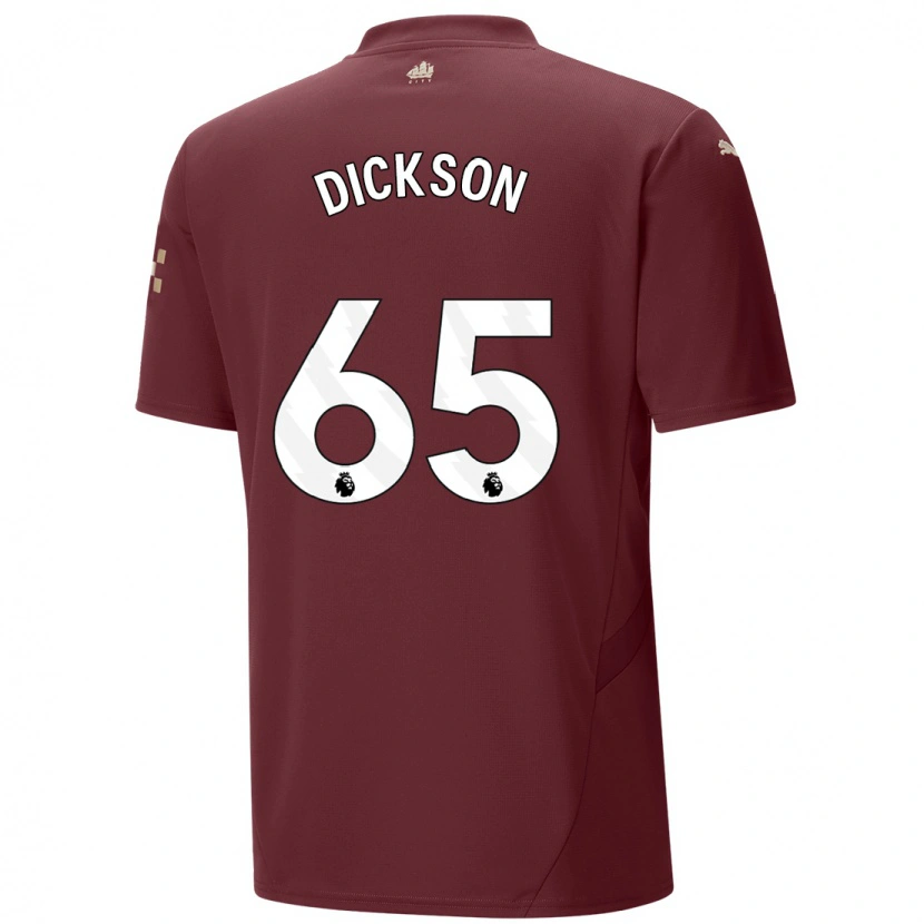 Danxen Niño Camiseta Will Dickson #65 Granate Equipación Tercera 2024/25 La Camisa