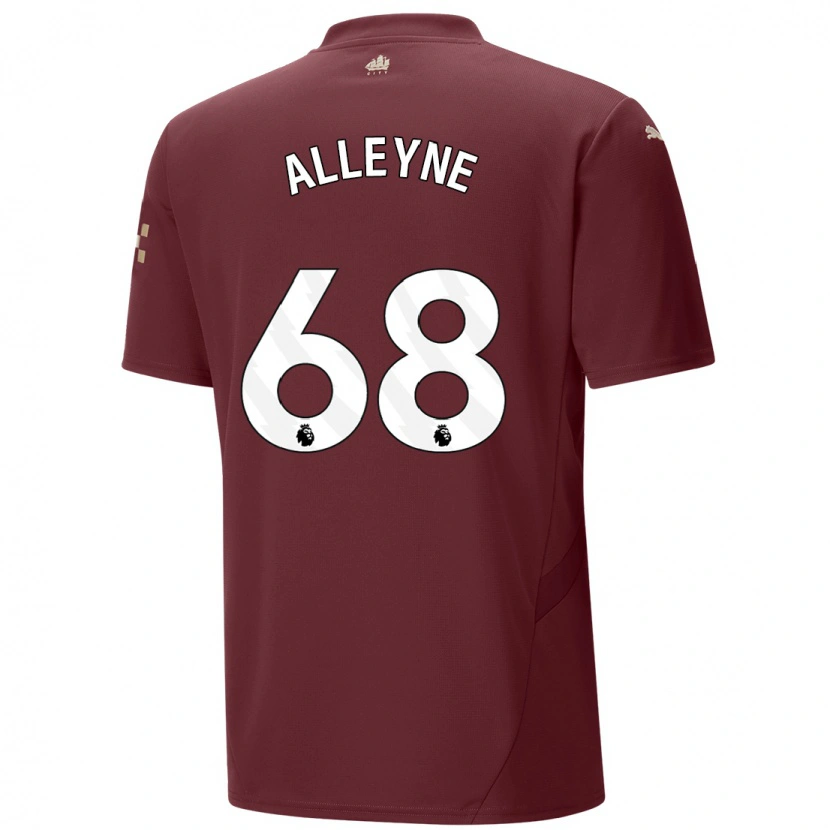 Danxen Niño Camiseta Max Alleyne #68 Granate Equipación Tercera 2024/25 La Camisa