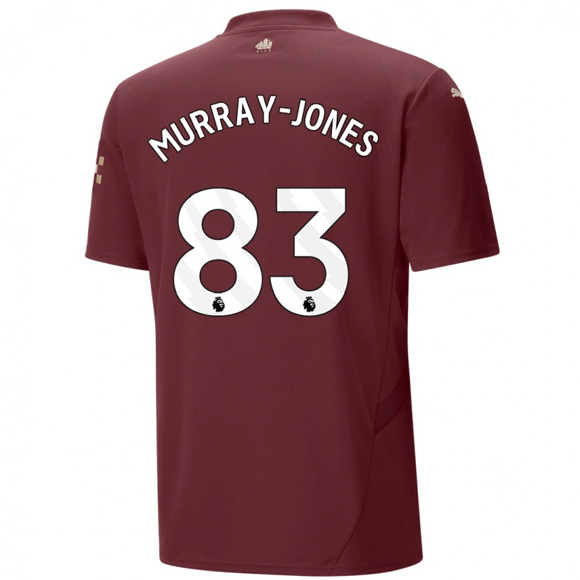 Danxen Niño Camiseta George Murray-Jones #83 Granate Equipación Tercera 2024/25 La Camisa