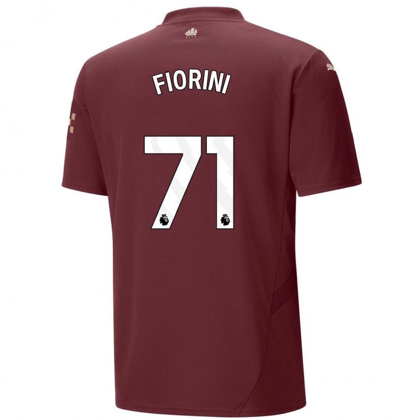 Danxen Niño Camiseta Lewis Fiorini #71 Granate Equipación Tercera 2024/25 La Camisa