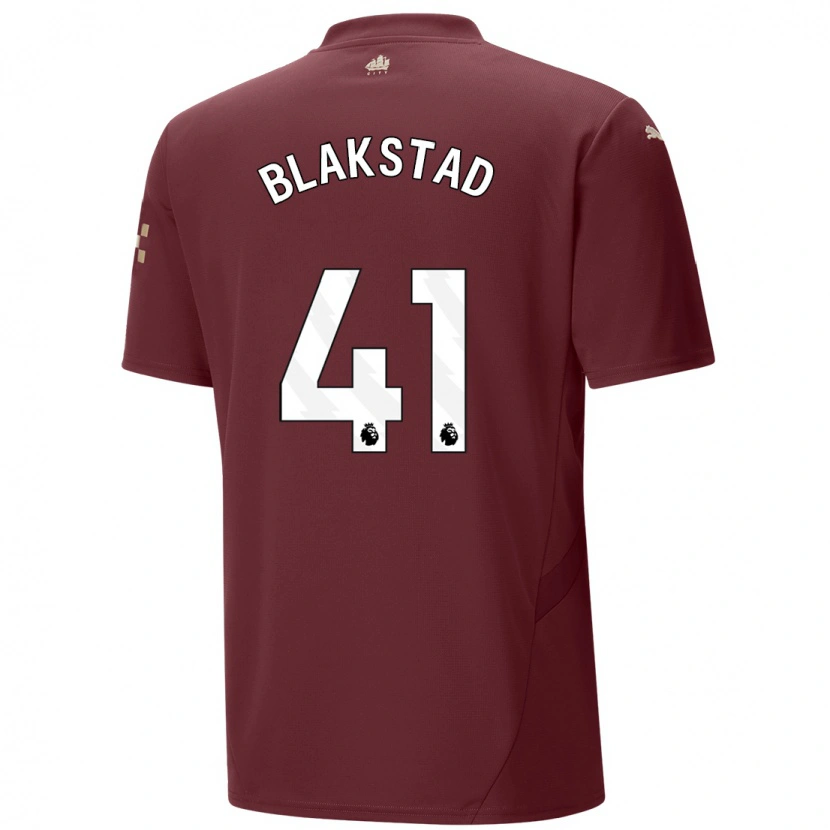 Danxen Niño Camiseta Julie Blakstad #41 Granate Equipación Tercera 2024/25 La Camisa