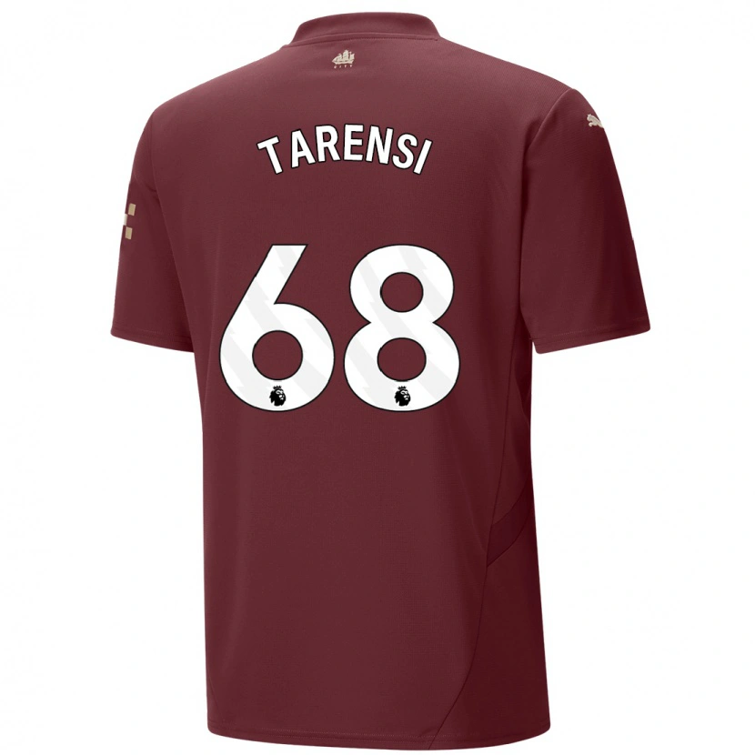 Danxen Niño Camiseta Oscar Tarensi #68 Granate Equipación Tercera 2024/25 La Camisa