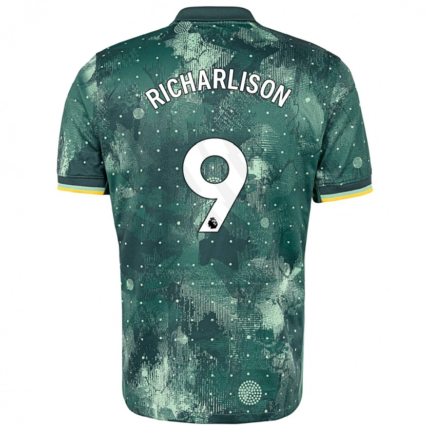 Danxen Niño Camiseta Richarlison #9 Verde Menta Equipación Tercera 2024/25 La Camisa