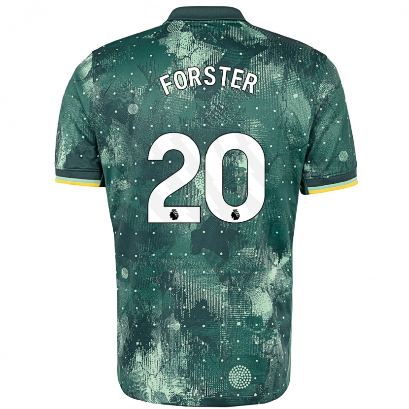 Danxen Niño Camiseta Fraser Forster #20 Verde Menta Equipación Tercera 2024/25 La Camisa