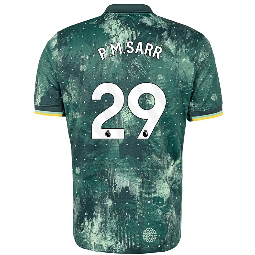 Danxen Niño Camiseta Pape Matar Sarr #29 Verde Menta Equipación Tercera 2024/25 La Camisa