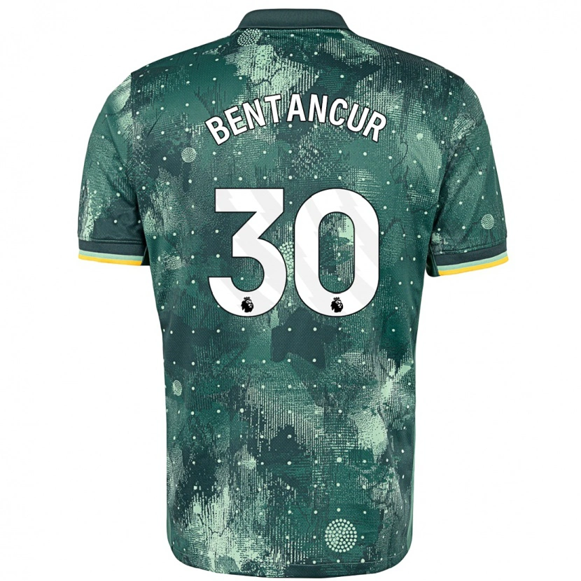 Danxen Niño Camiseta Rodrigo Bentancur #30 Verde Menta Equipación Tercera 2024/25 La Camisa