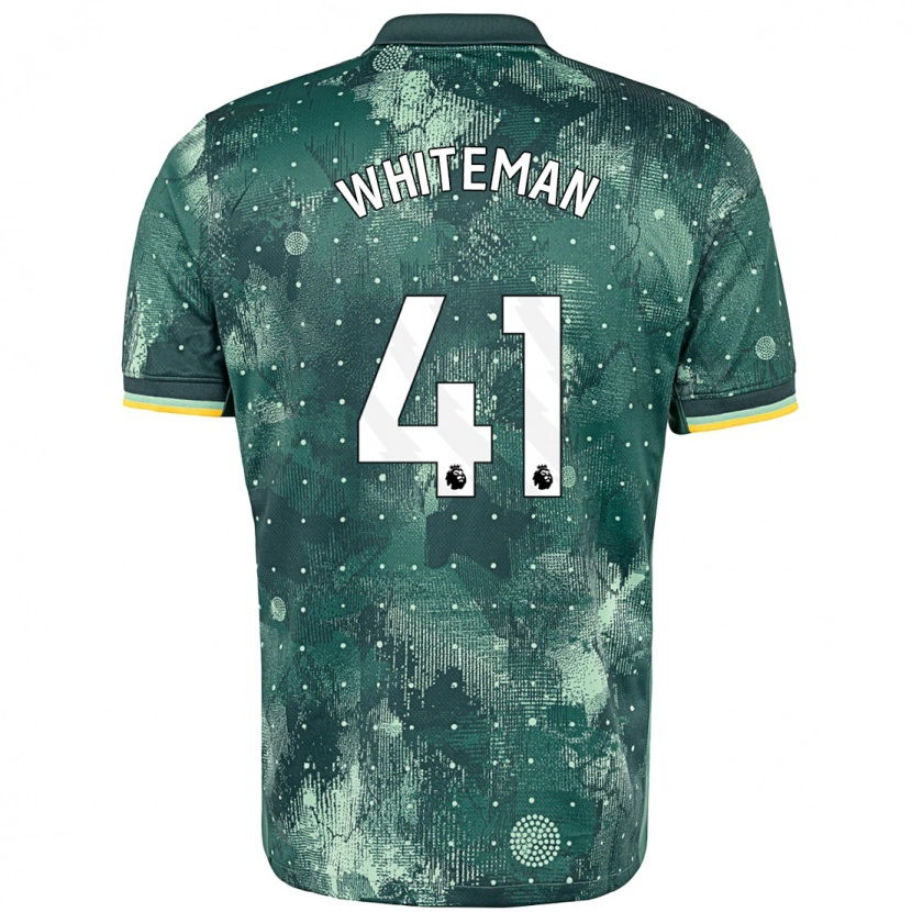 Danxen Niño Camiseta Alfie Whiteman #41 Verde Menta Equipación Tercera 2024/25 La Camisa