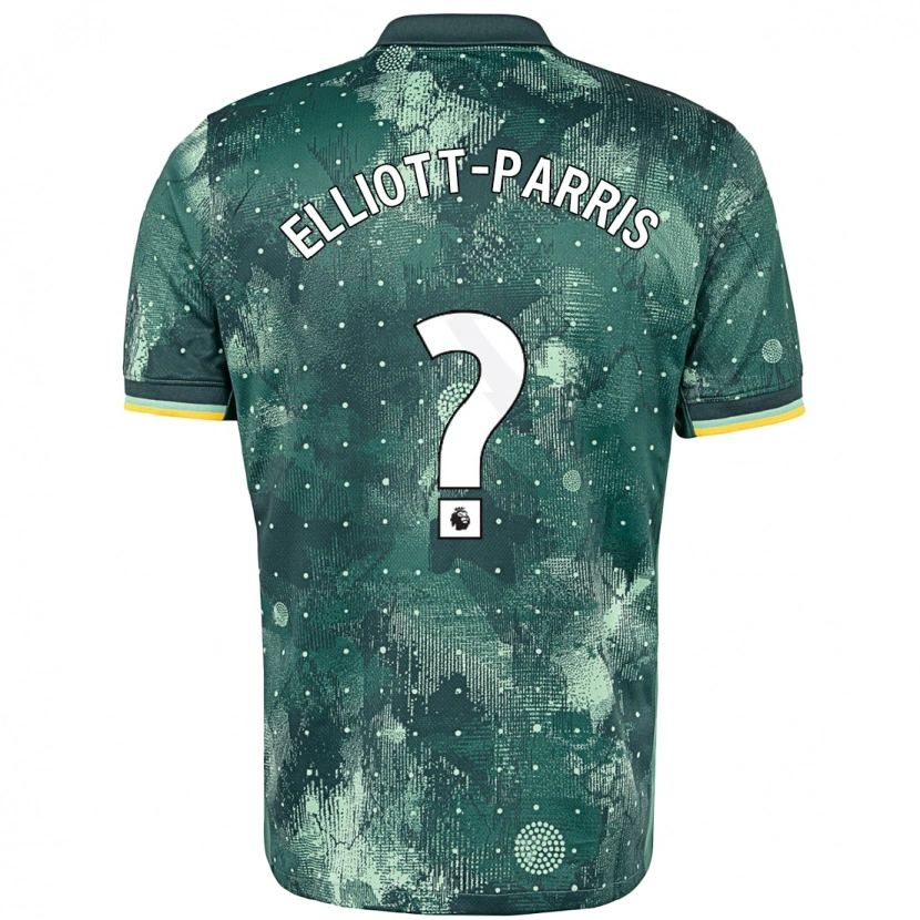 Danxen Niño Camiseta Reiss Elliott-Parris #0 Verde Menta Equipación Tercera 2024/25 La Camisa