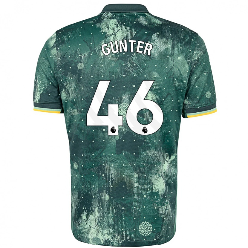 Danxen Niño Camiseta Luca Gunter #46 Verde Menta Equipación Tercera 2024/25 La Camisa