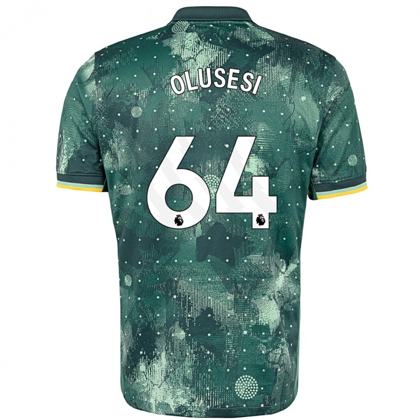 Danxen Niño Camiseta Callum Olusesi #64 Verde Menta Equipación Tercera 2024/25 La Camisa