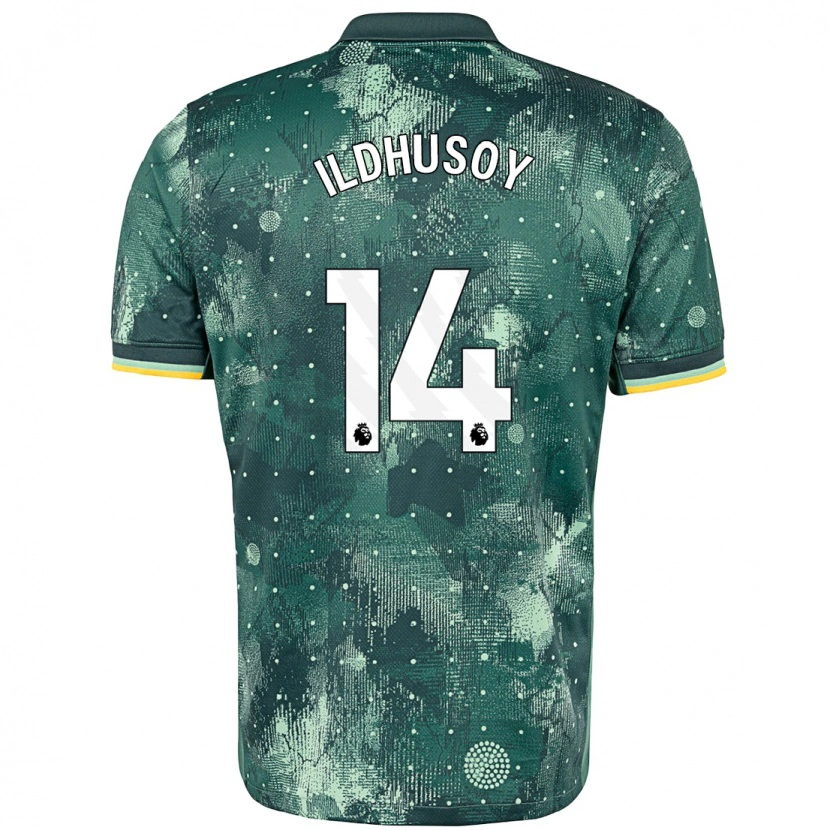 Danxen Niño Camiseta Celin Bizet Ildhusøy #14 Verde Menta Equipación Tercera 2024/25 La Camisa