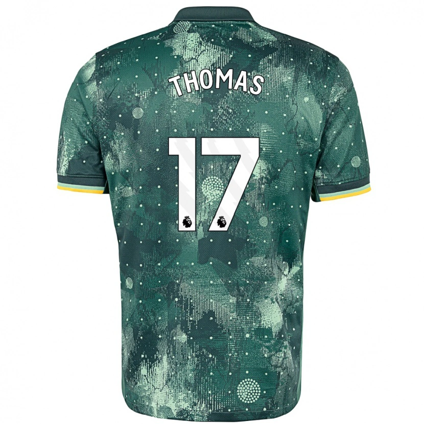 Danxen Niño Camiseta Martha Thomas #17 Verde Menta Equipación Tercera 2024/25 La Camisa