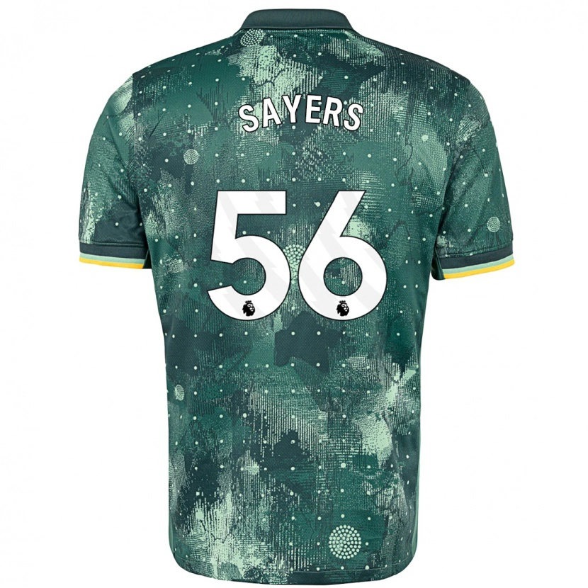 Danxen Niño Camiseta Charlie Sayers #56 Verde Menta Equipación Tercera 2024/25 La Camisa