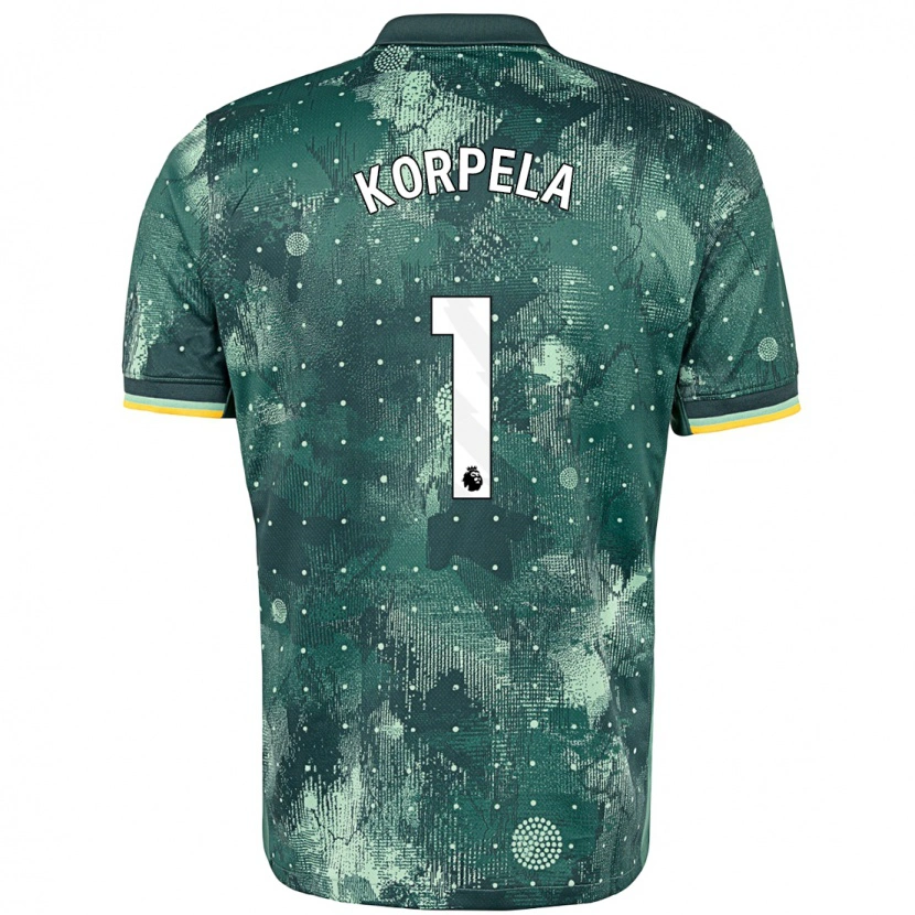 Danxen Niño Camiseta Tinja-Riikka Korpela #1 Verde Menta Equipación Tercera 2024/25 La Camisa