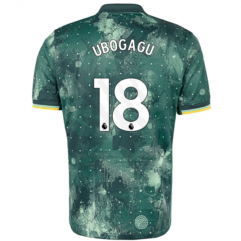 Danxen Niño Camiseta Chioma Ubogagu #18 Verde Menta Equipación Tercera 2024/25 La Camisa