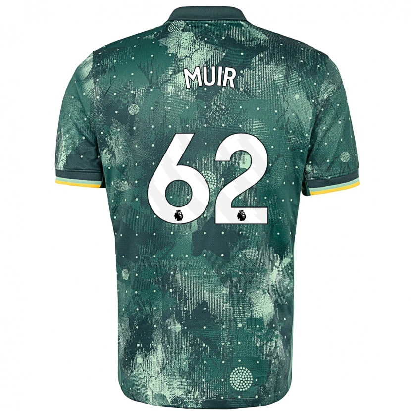 Danxen Niño Camiseta Marqes Muir #62 Verde Menta Equipación Tercera 2024/25 La Camisa