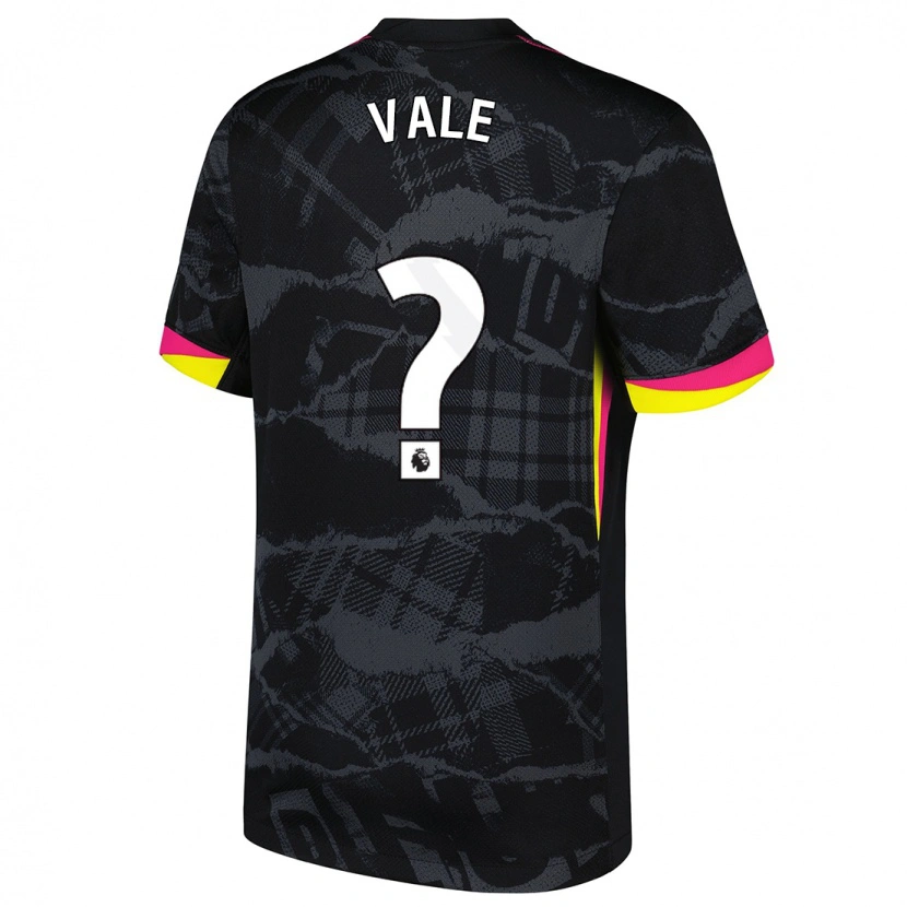 Danxen Niño Camiseta Harvey Vale #0 Negro Rosa Equipación Tercera 2024/25 La Camisa