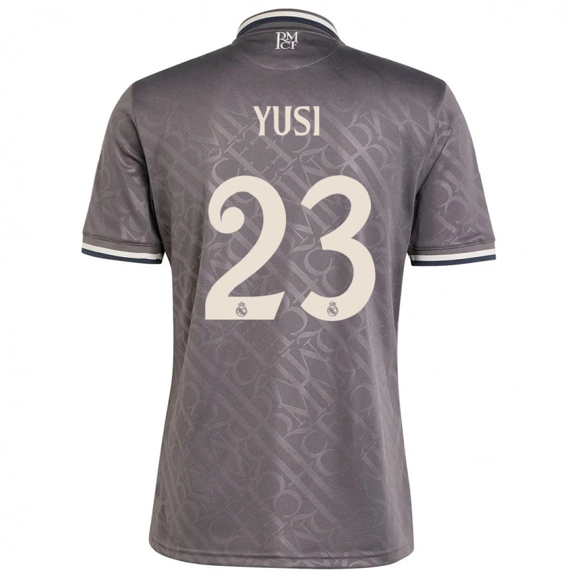 Danxen Niño Camiseta Youssef Enríquez #23 Carbón Equipación Tercera 2024/25 La Camisa