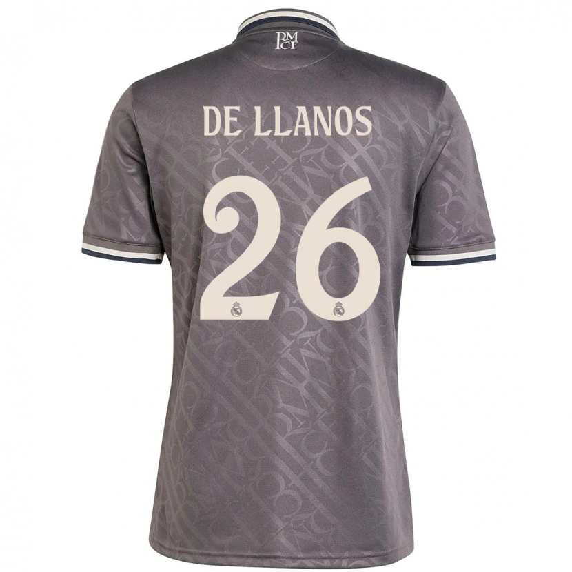 Danxen Niño Camiseta Hugo De Llanos #26 Carbón Equipación Tercera 2024/25 La Camisa