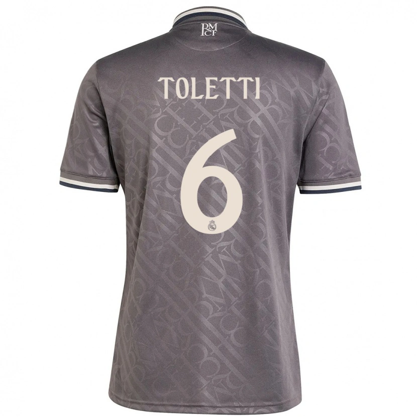 Danxen Niño Camiseta Sandie Toletti #6 Carbón Equipación Tercera 2024/25 La Camisa