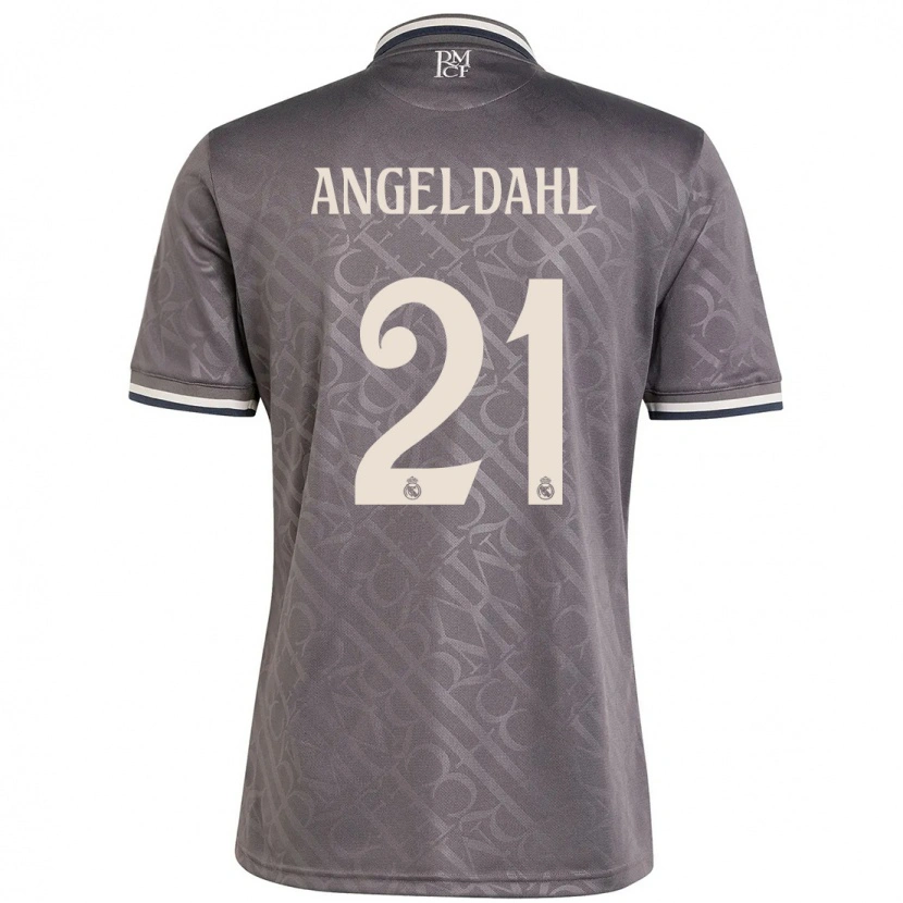 Danxen Niño Camiseta Filippa Angeldahl #21 Carbón Equipación Tercera 2024/25 La Camisa