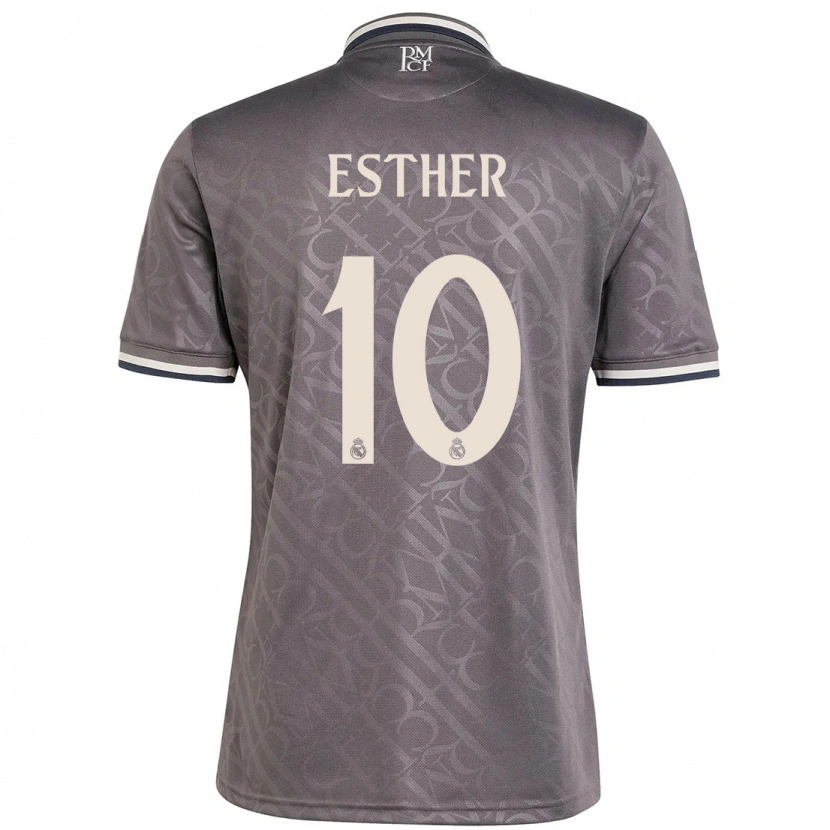 Danxen Niño Camiseta Esther Gonzalez #10 Carbón Equipación Tercera 2024/25 La Camisa