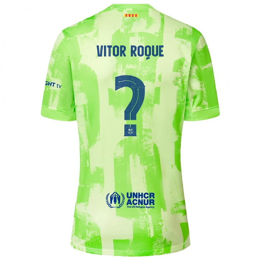 Danxen Niño Camiseta Vitor Roque #8 Lima Equipación Tercera 2024/25 La Camisa