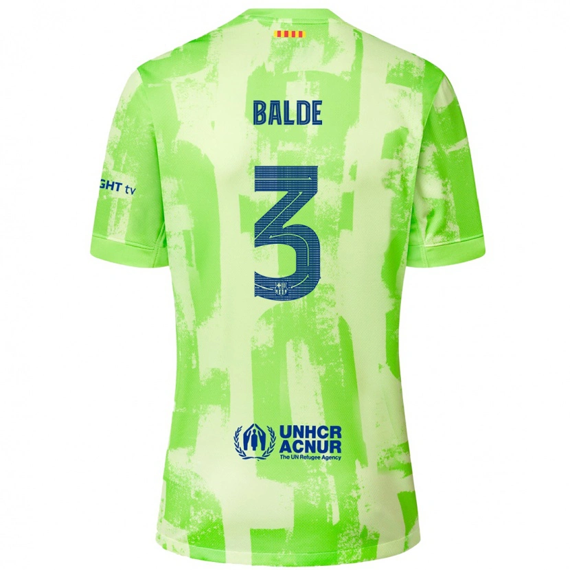 Danxen Niño Camiseta Alejandro Balde #3 Lima Equipación Tercera 2024/25 La Camisa