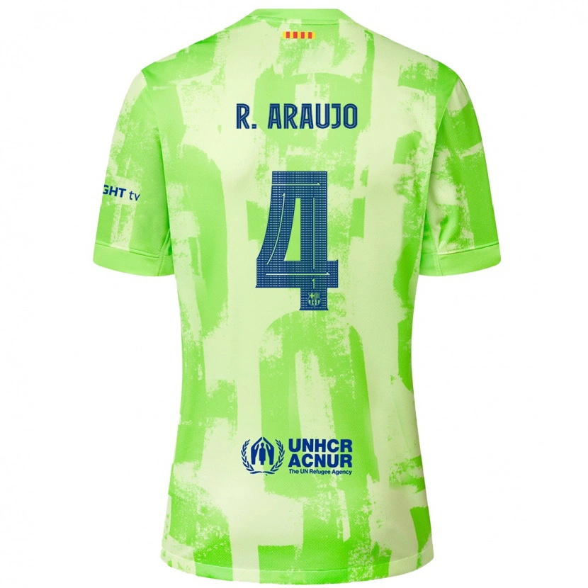 Danxen Niño Camiseta Ronald Araujo #4 Lima Equipación Tercera 2024/25 La Camisa