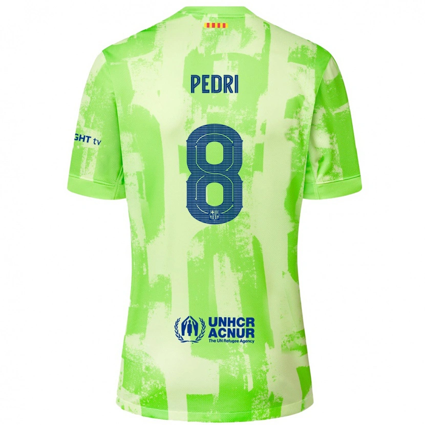 Danxen Niño Camiseta Pedri #8 Lima Equipación Tercera 2024/25 La Camisa