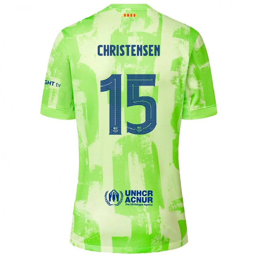 Danxen Niño Camiseta Andreas Christensen #15 Lima Equipación Tercera 2024/25 La Camisa