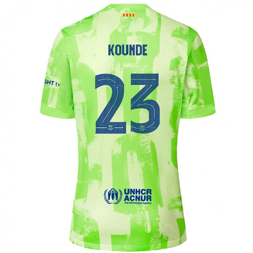 Danxen Niño Camiseta Jules Koundé #23 Lima Equipación Tercera 2024/25 La Camisa