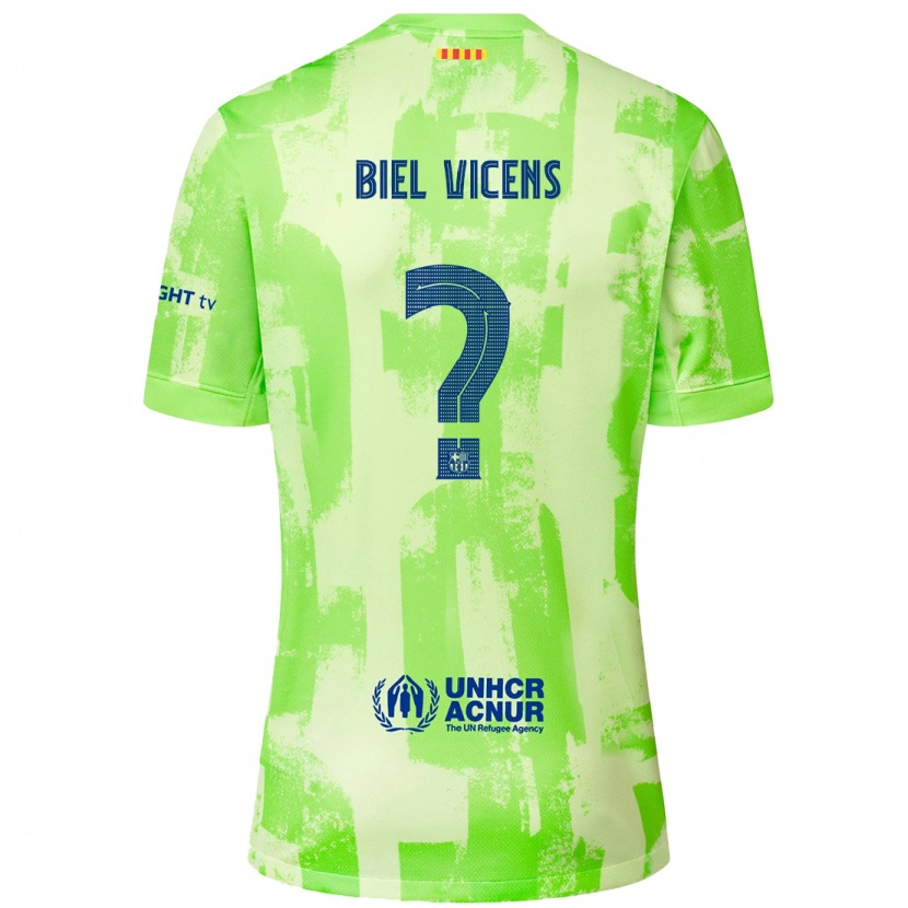 Danxen Niño Camiseta Biel Vicens #0 Lima Equipación Tercera 2024/25 La Camisa