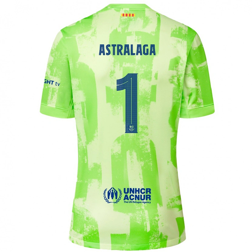 Danxen Niño Camiseta Ander Astralaga #1 Lima Equipación Tercera 2024/25 La Camisa